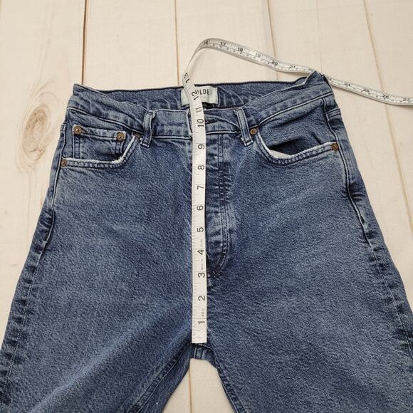 Agolde Nico high rise slim jeans distressed button fly - Picture 3 of 9